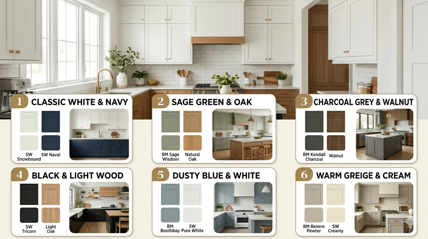 Kitchen Cabinet Color Ideas with Black Granite - coohom.com